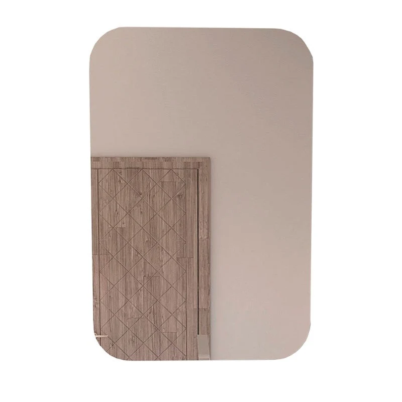 Espejo Pompei, Gris, con esquinas ovaladas Tuhome Furniture