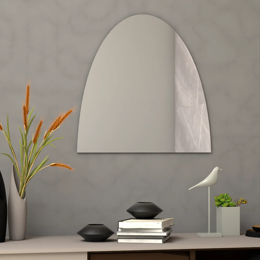 Espejo Sorano, con forma semicírculo Tuhome Furniture