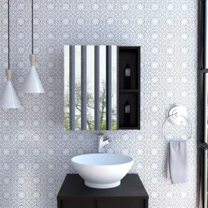 Gabinete de Baño Labell, Wengue, con Puerta y Entrepaños Tuhome Furniture