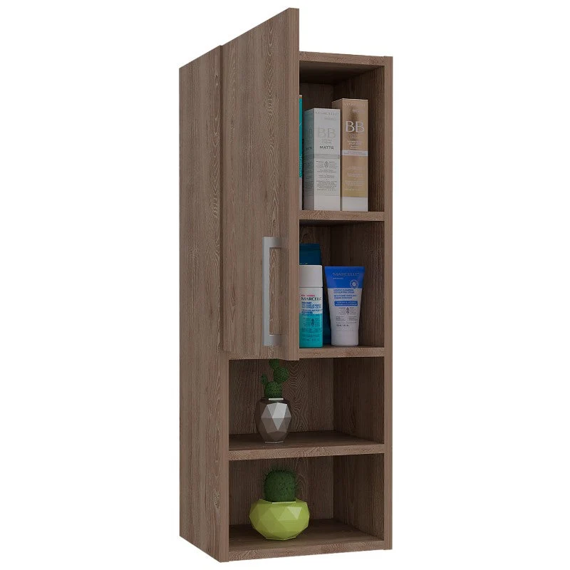 Mueble Auxiliar Barcelona, Miel, con puerta batiente y dos entrepaños Tuhome Furniture