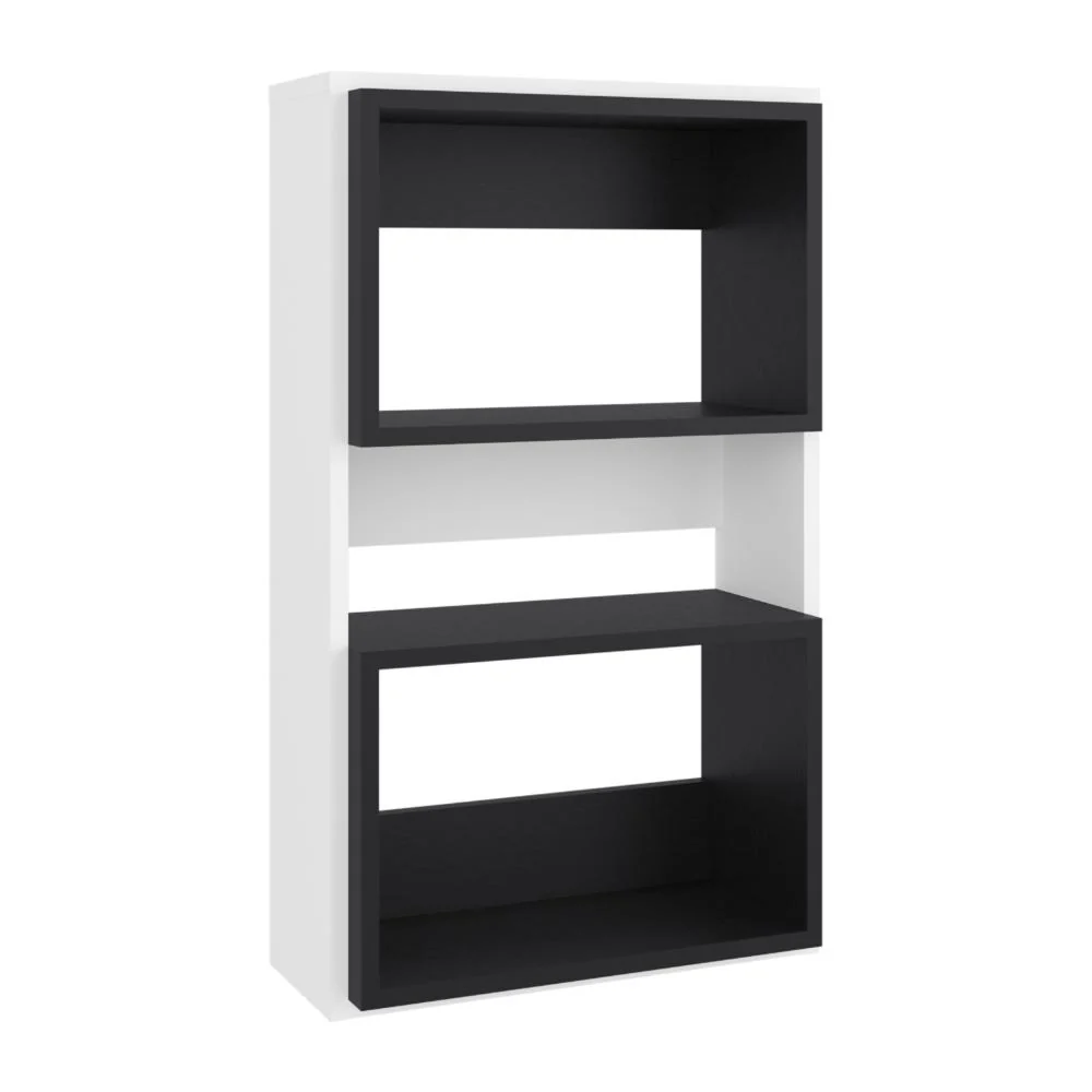 Mueble Auxiliar Muro Baño Eco, Blanco Duqueza y Wengue, con superficies para ubicar objetos Tuhome Furniture