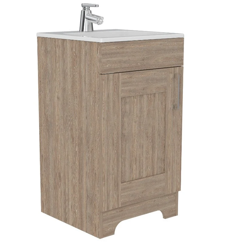 Mueble de Lavamanos Barcelona, Miel, con una puerta batiente Tuhome Furniture
