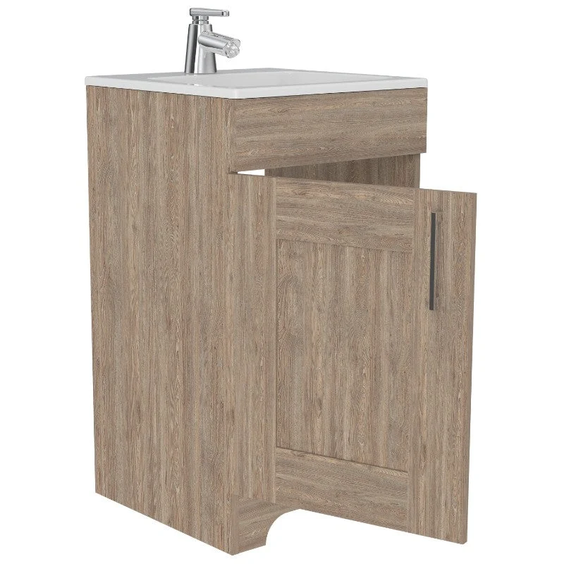 Mueble de Lavamanos Barcelona, Miel, con una puerta batiente Tuhome Furniture