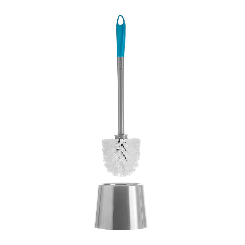 Cepillo Baño Bicolor Con Base Gris/Azul marca Vanyplas