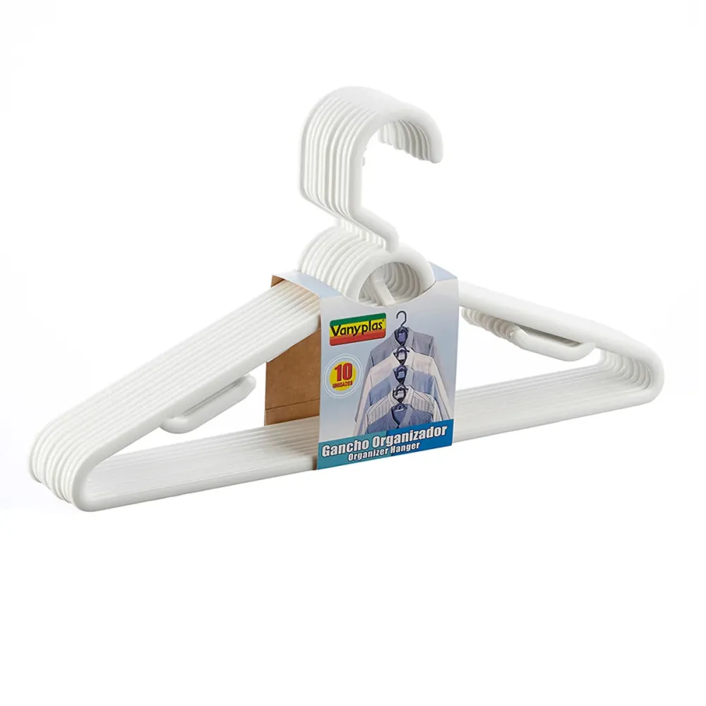 Gancho Organizador x 10 Blanco marca Vanyplas
