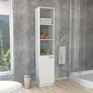 Organizador de Baño Aqua, Blanco, con Variedad de Entrepaños Virtual Muebles
