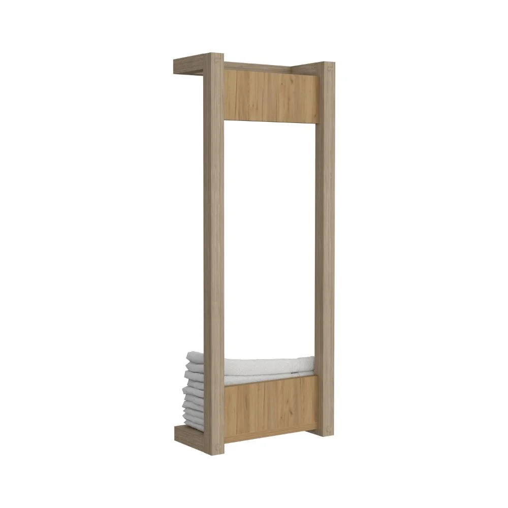 Toallero de Pared Arlington, Kronos Fresno Europeo, con gran capacidad para almacenar toallas ZF Virtual Muebles ZF