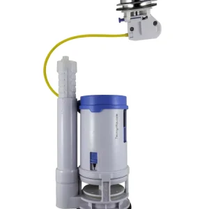 Válvula de salida dual para sanitarios de una pieza