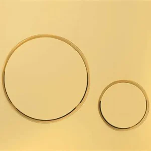 PULSADOR TANQUE OCULTO M675GP ORO PULIDO WASSER