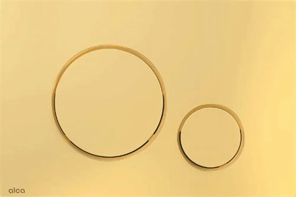 PULSADOR TANQUE OCULTO M675GP ORO PULIDO WASSER