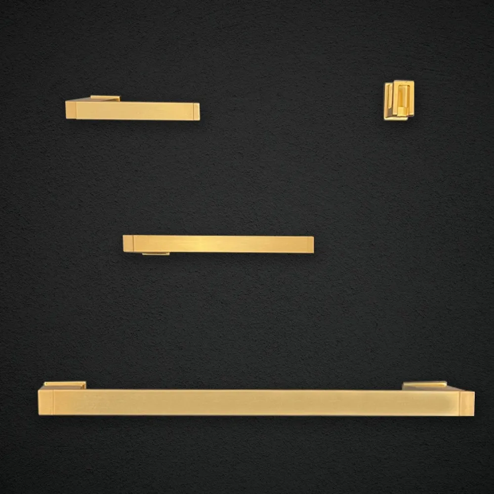 Toallero de Barra "Scube" Brushed Gold Wasser