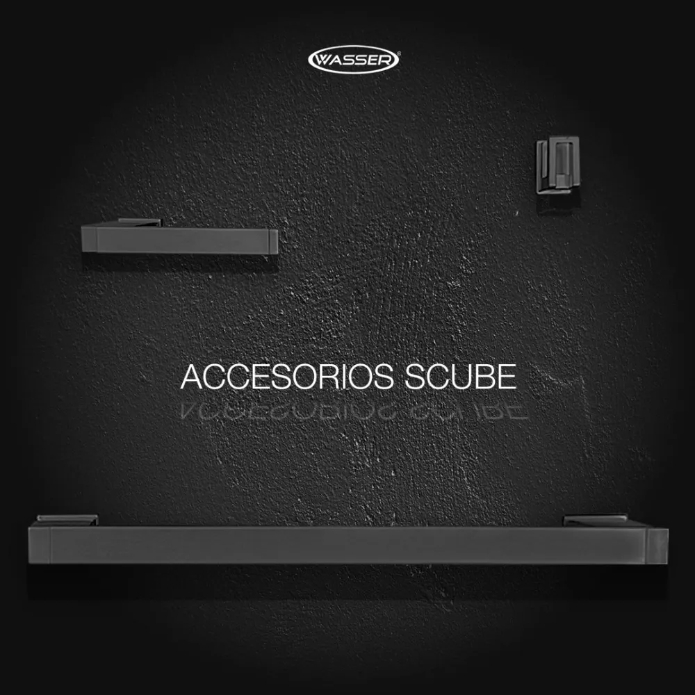 Toallero de Barra "Scube" Gris Oxford Wasser
