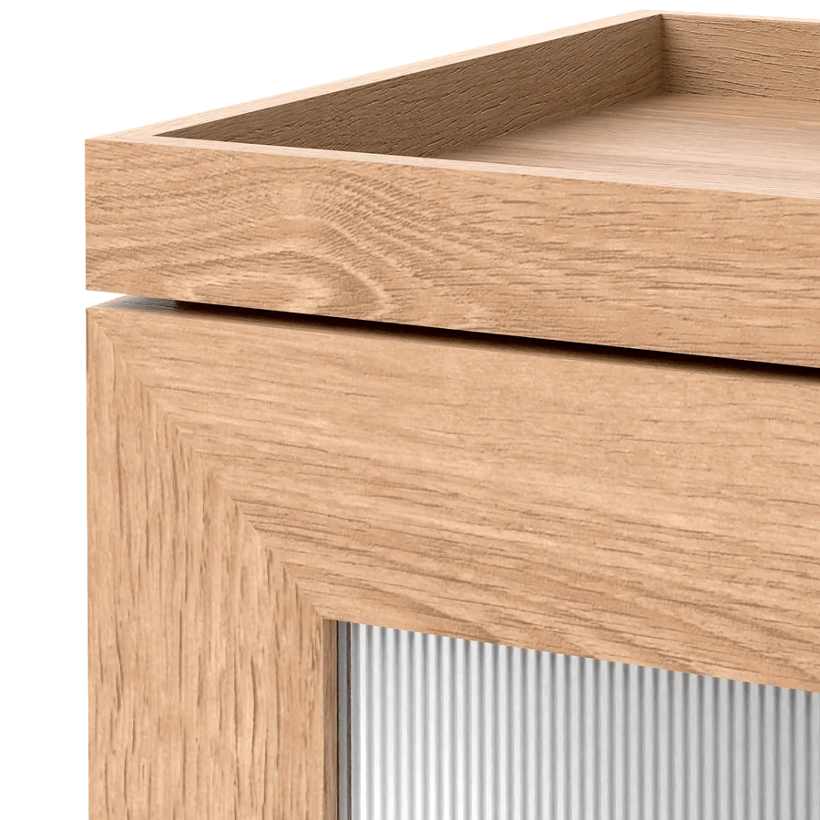 ARMARIO TALLBOY MEZZA ROBLE NATURAL WIREWORKS