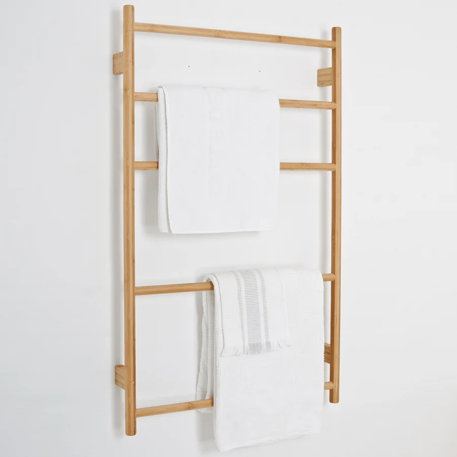 BARRA DE PARED DE RIEL DE TOALLA BAMBÚ WIREWORKS