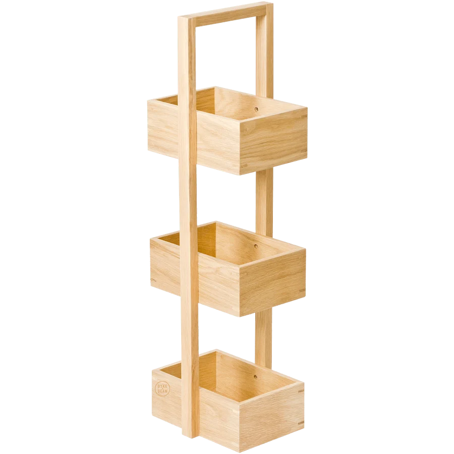 CADDY DE BAÑO MEZZA EN ROBLE NATURAL WIREWORKS