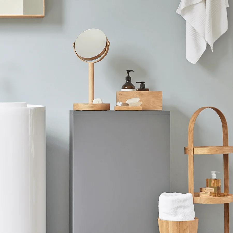 ESTANTE CADDY 4 EN ROBLE NATURAL WIREWORKS