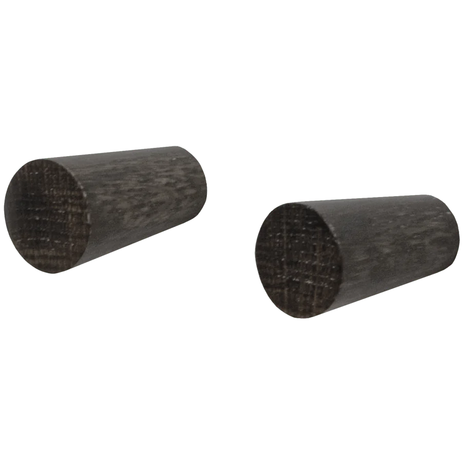 GANCHOS DE PARED EN ROBLE OSCURO WIREWORKS