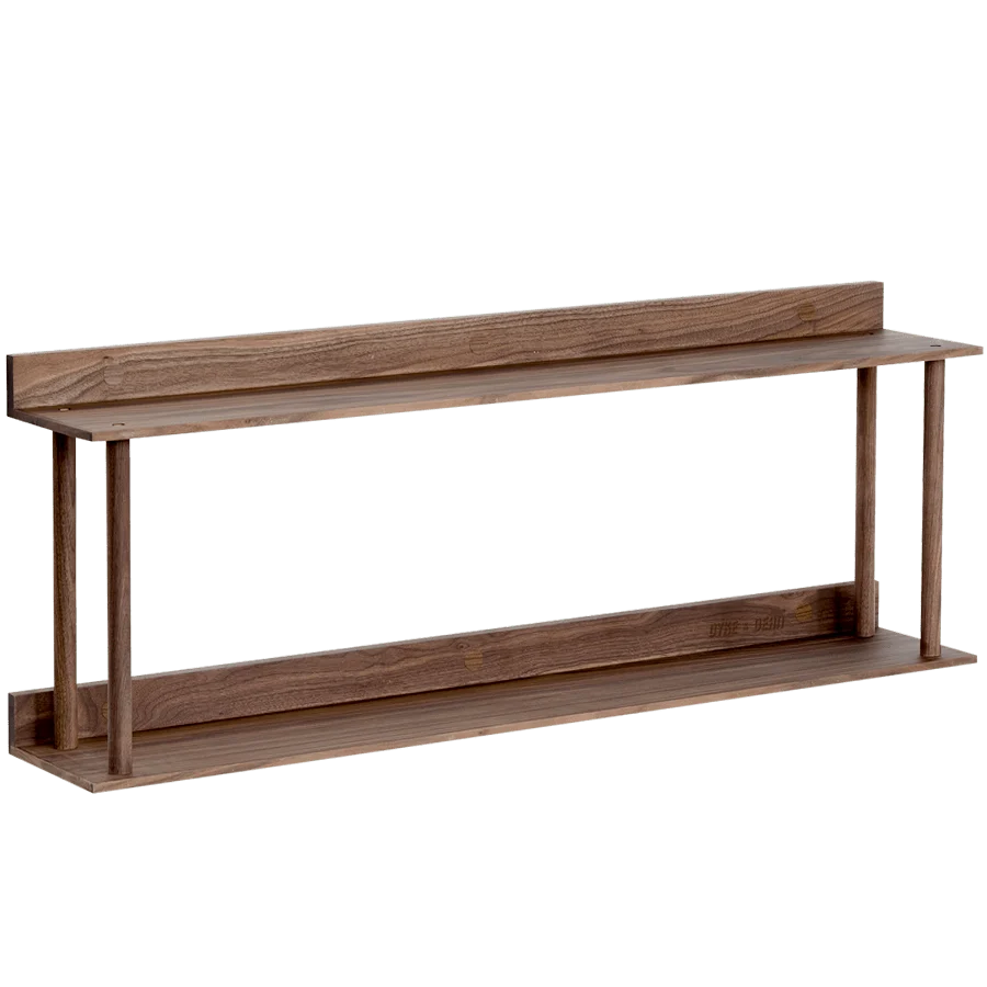 PLATAFORMA 2 PARED ESTANTE NOGAL WIREWORKS