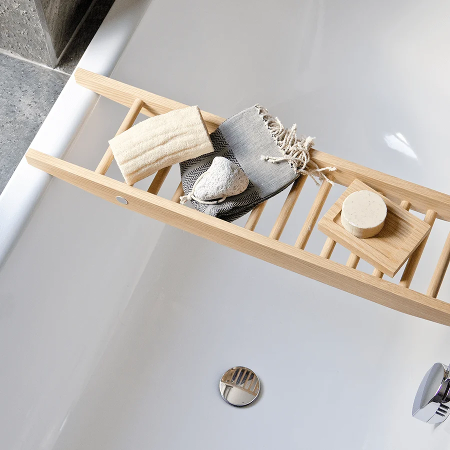 PUENTE DE BAÑO EN ROBLE NATURAL WIREWORKS