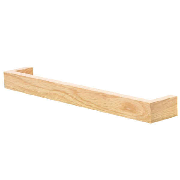 RIEL DE TOALLA DE MANO SLIMLINE LARGO EN ROBLE NATURAL WIREWORKS