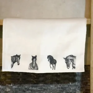 TOALLA DE VISITA CABALLOS Witrun deco