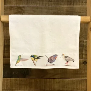 Toallita visita Picaflor, Siete colores, Chucao y Bandurria Witrun deco