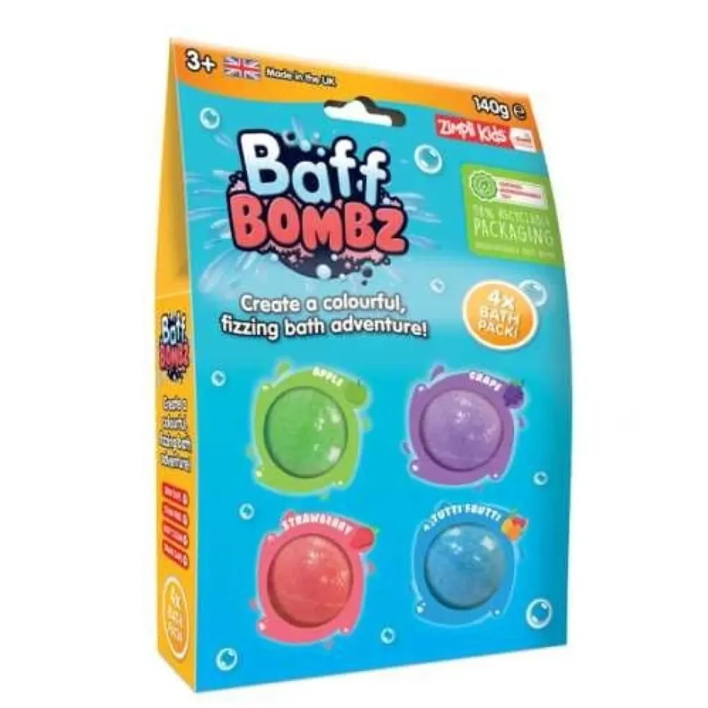 Pack de 4 Bombas de Baño Redondas ZIMPLI