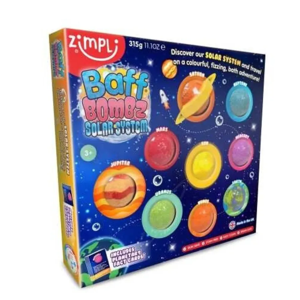 Pack 9 Bombas de Baño Sistema Solar ZIMPLI