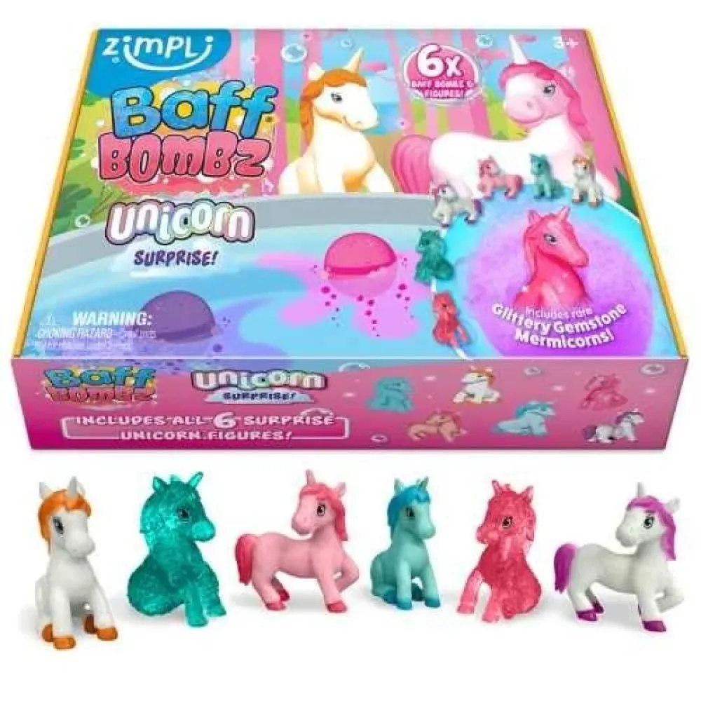 Pack 6 Bombas de Baño Surprise Unicornios ZIMPLI