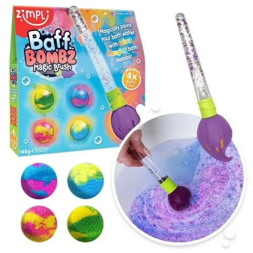 Pincel Mágico con 4 Bombas de Baño ZIMPLI