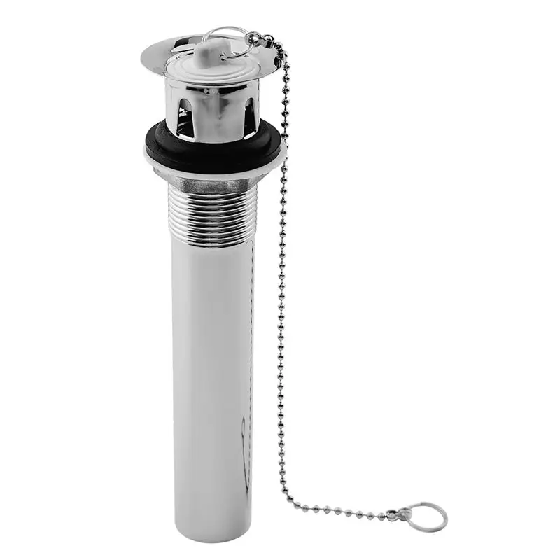 Contra de latón con tapón y cadena para lavabo con rebosadero 4207cc, dica