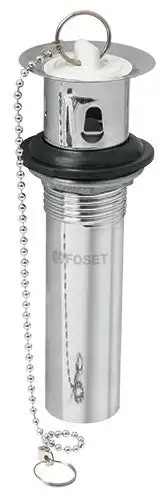 Desagüe para lavabo con tapón con cadena