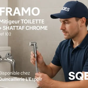FRAMO Mitigeur TOILETTE + SHATTAF CROMO ref 102 - Robinetterie Italienne Hygiénique
