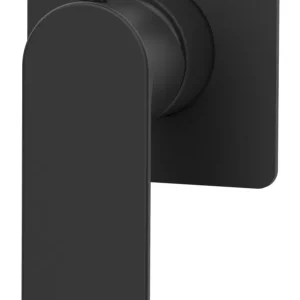 Mezclador de ducha sin desviador con placa Paffoni serie Tango - Negro Mate