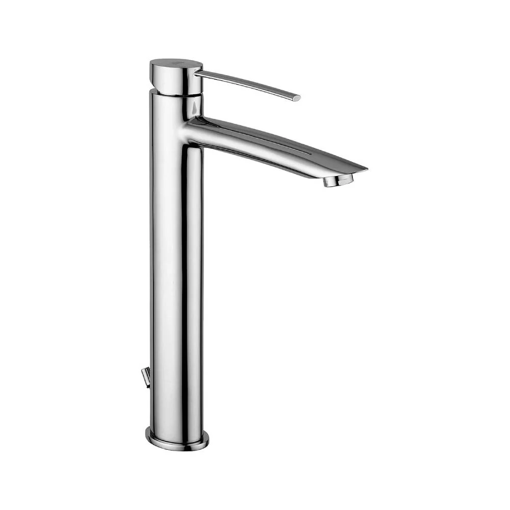 Mezclador de lavabo prolongado con desagüe serie Berry modelo BR085CR cromado Paffoni