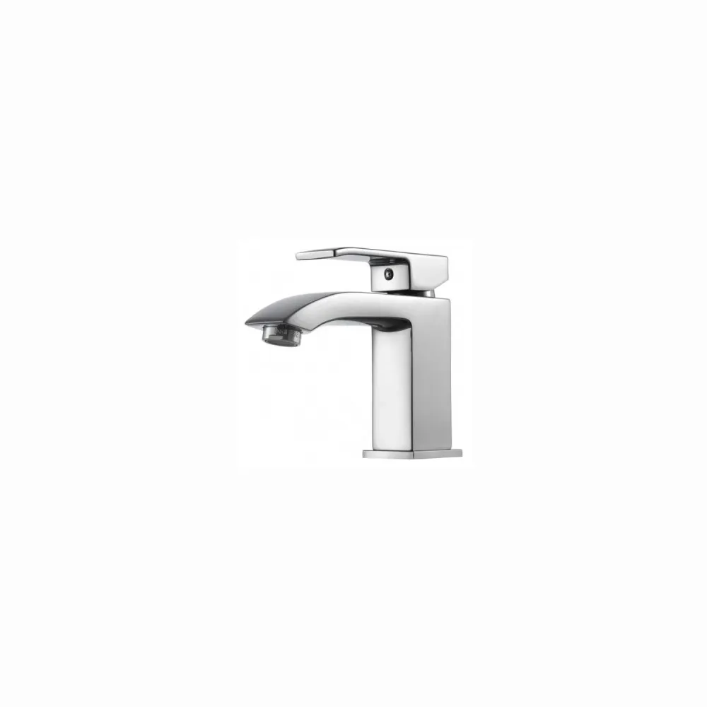 Mezclador para lavabo con desagüe Clic-Clac código LES071KCR serie Level Cromo Paffoni