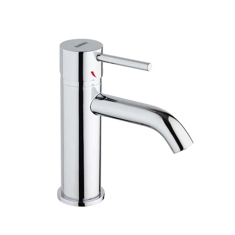 Mezclador para lavabo con desagüe en latón cromo colección Pico de Mamoli Rubinetterie