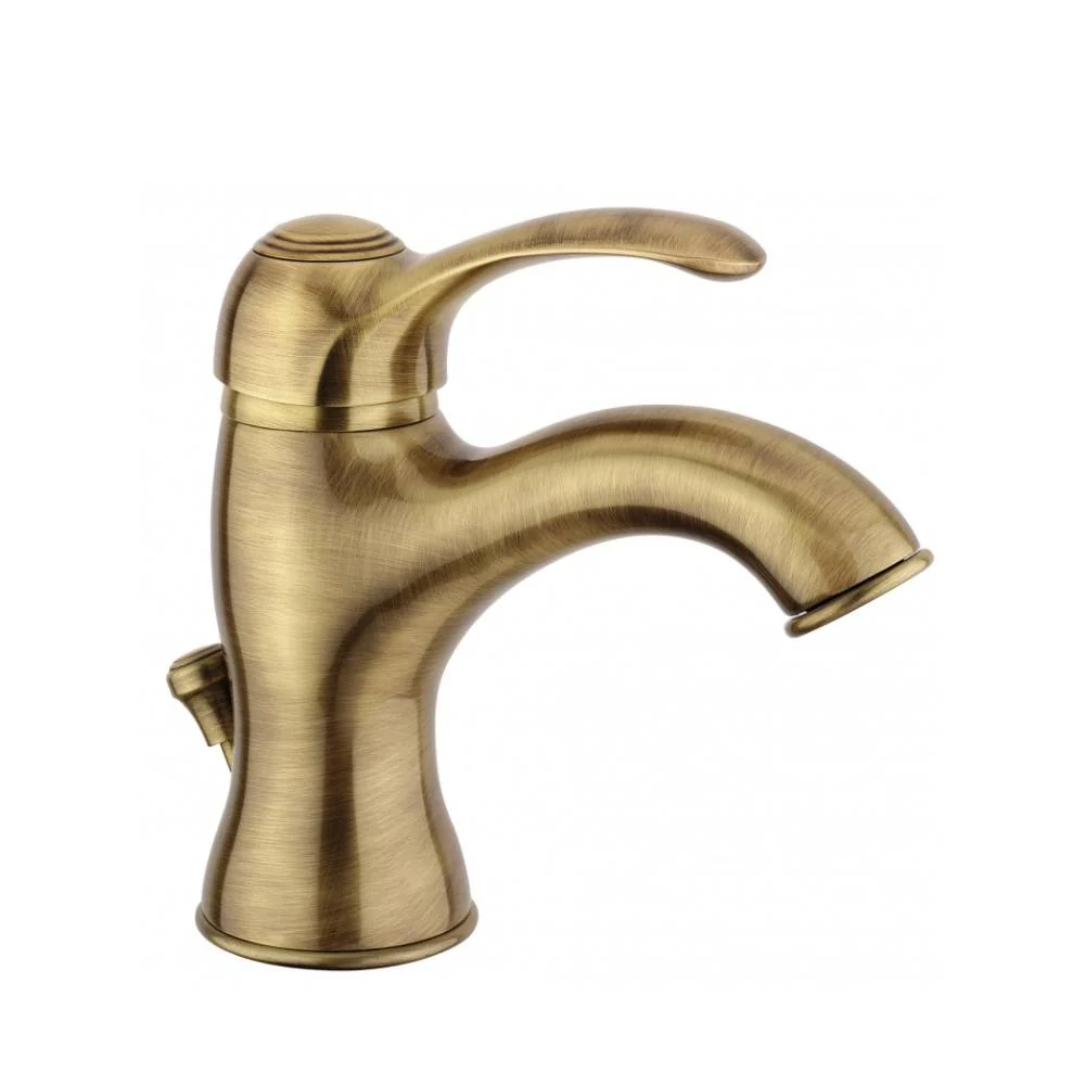 Mezclador para lavabo con desagüe serie Flavia modelo FA075BR color bronce Paffoni
