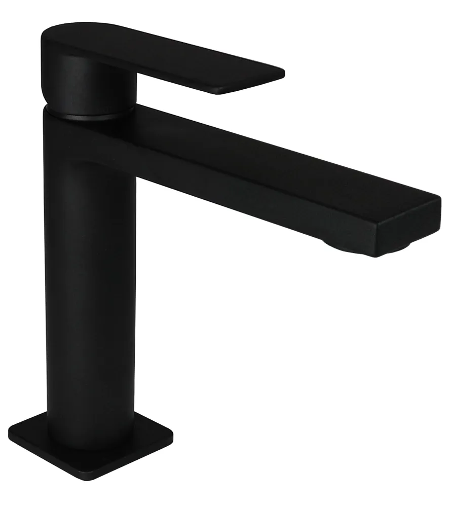 Mezclador para lavabo Paffoni Tango sin desagüe con aireador M24x1 acabado Negro Mate
