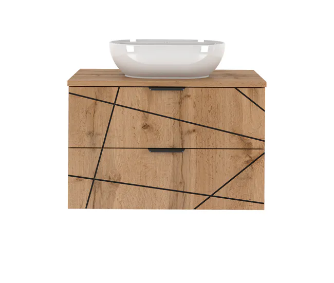 Mueble lavabo individual 80cm Teren Madera