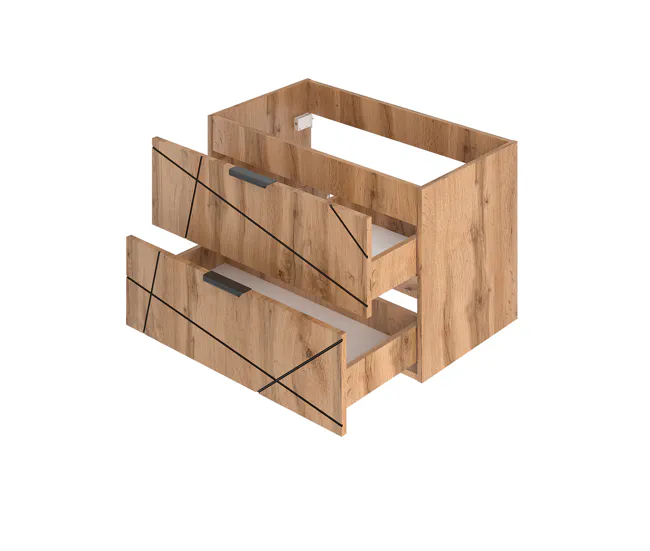Mueble lavabo individual 80cm Teren Madera