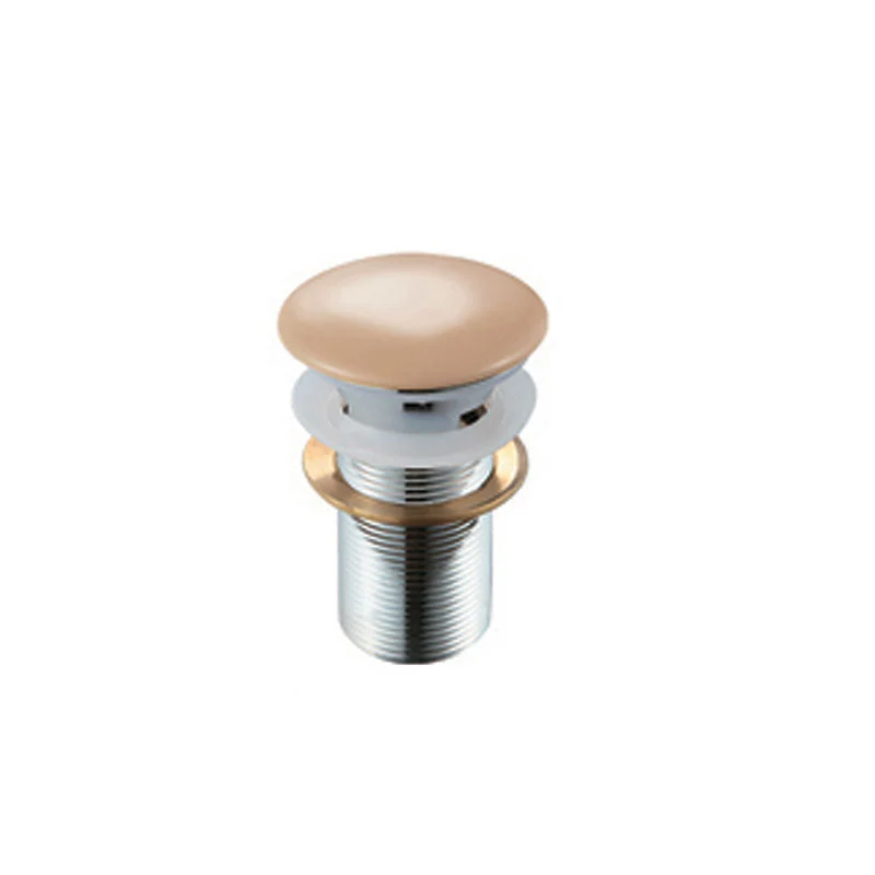 Piletta lavabo click-clack Fancy beis con tappo tondo ceramica e troppo pieno