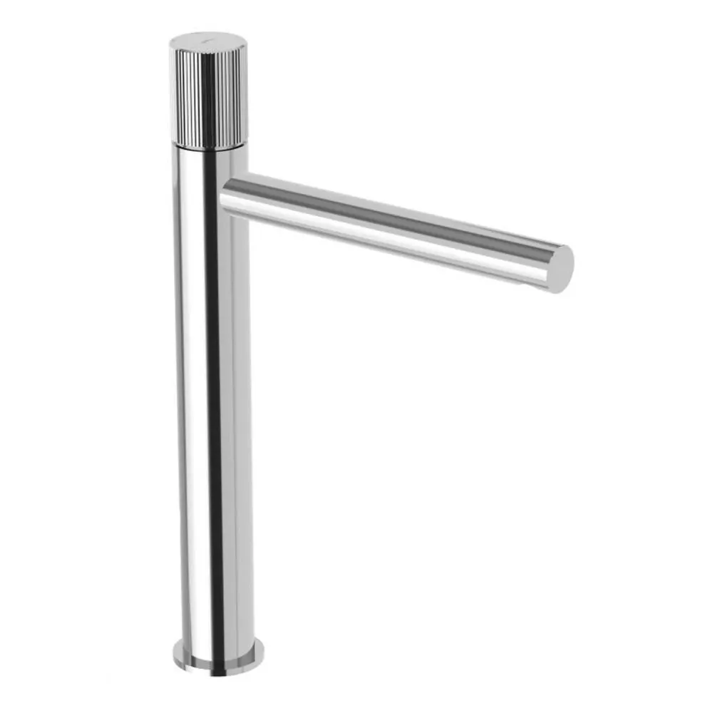 Set de mezcladores para lavabo elevado y bidé con desagüe click clack Paffoni Jo Cromado