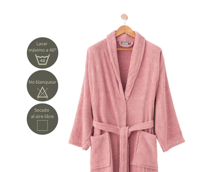 Albornoz Ducha Baño Rosa Donegal Collections Talla M