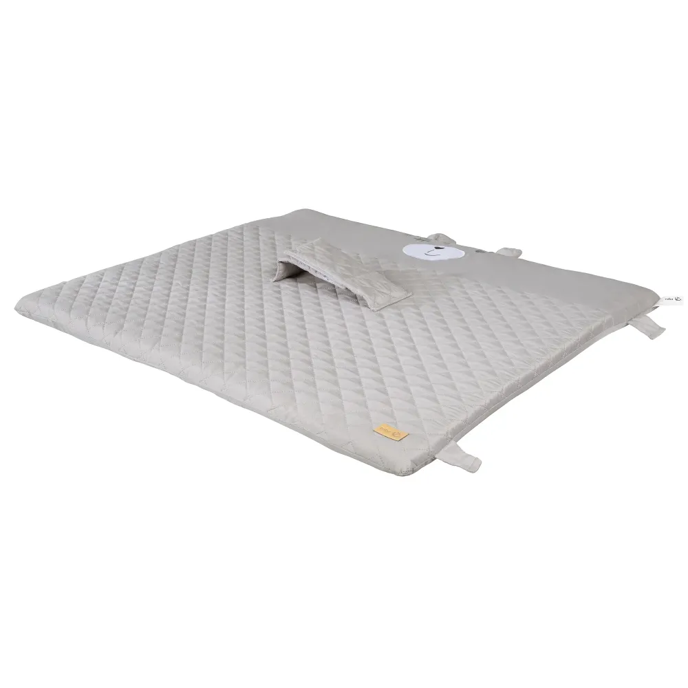 Changing Mat 'roba Style' 85 x 75, Safety Belt & Tabs, Bear Face