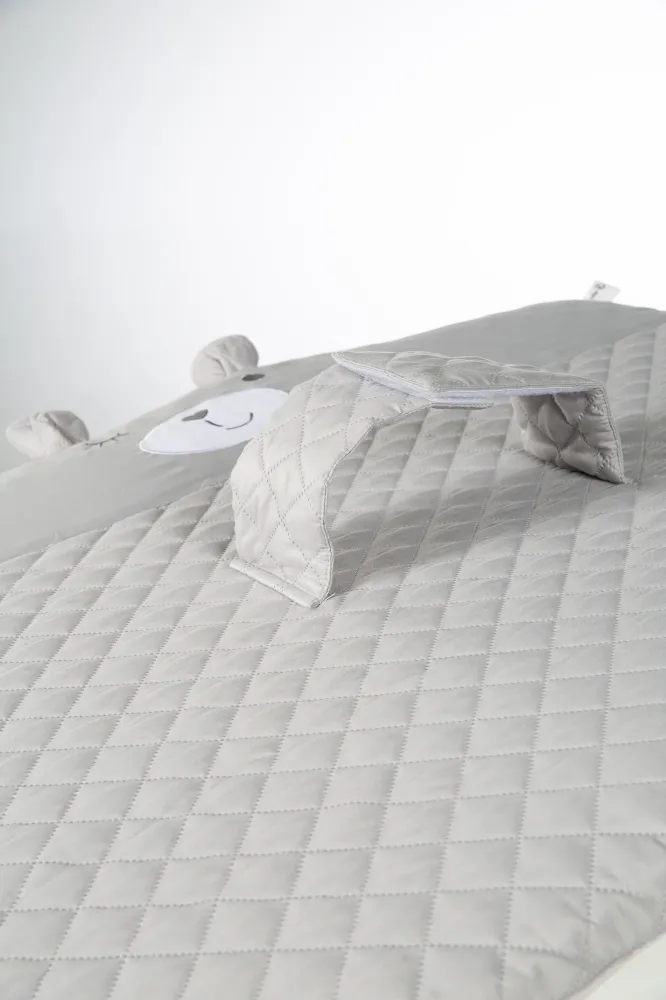 Changing Mat 'roba Style' 85 x 75, Safety Belt & Tabs, Bear Face