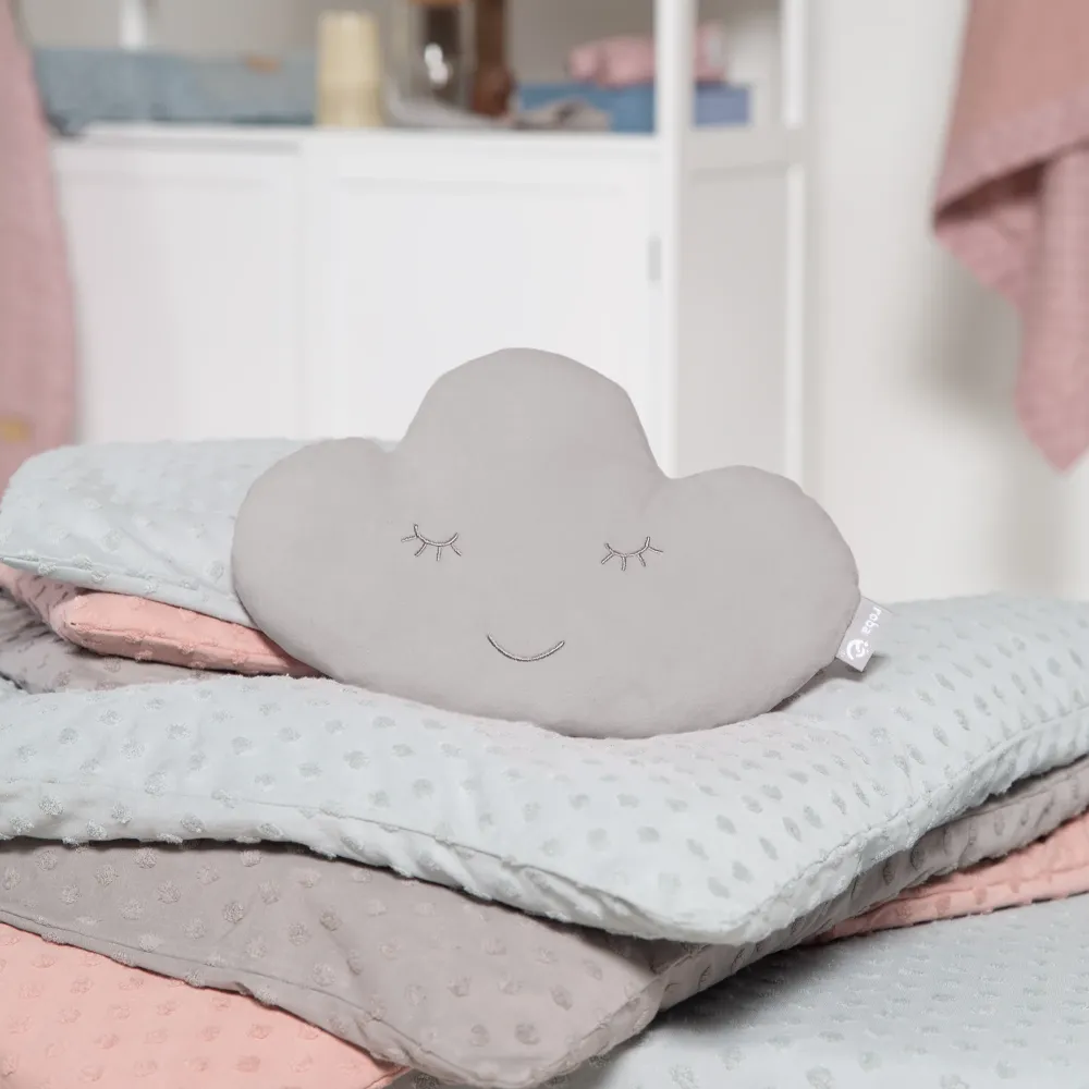 Cuscino coccoloso forma di nuvola 'roba Style' - Cuscino decorativo soffice per cameretta - Grigio argento