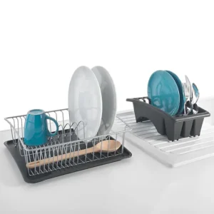 Escurreplatos con Bandeja y Escurrecubiertos independiente AQUATEX de Metaltex 31x37x13 cm