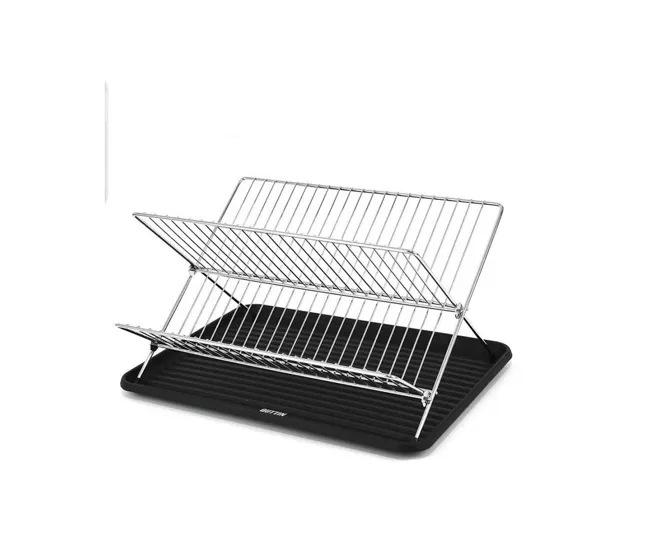 Escurreplatos PLEGLABLE plata/negro marca QUTTIN