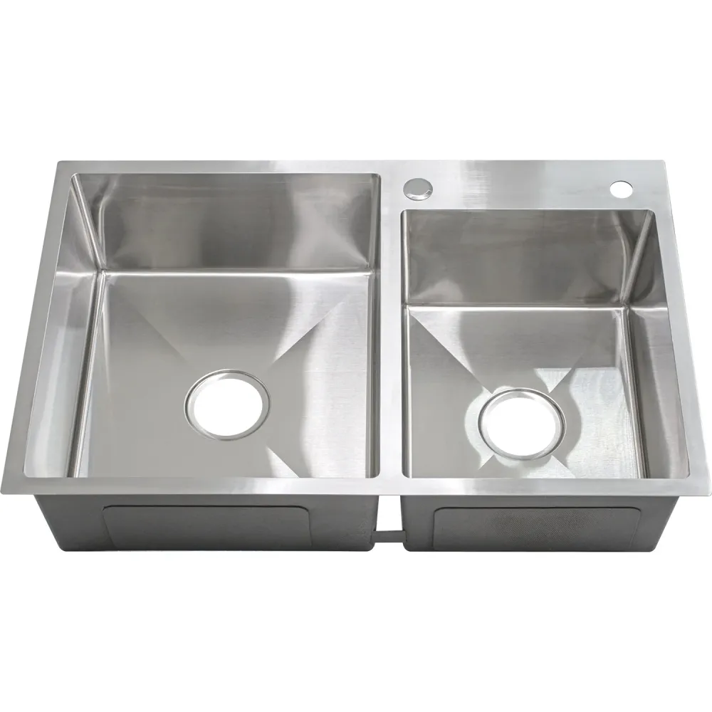 Fregadero Tarja Acero Inox 2 Tinas Anti-ruido + Escurridor